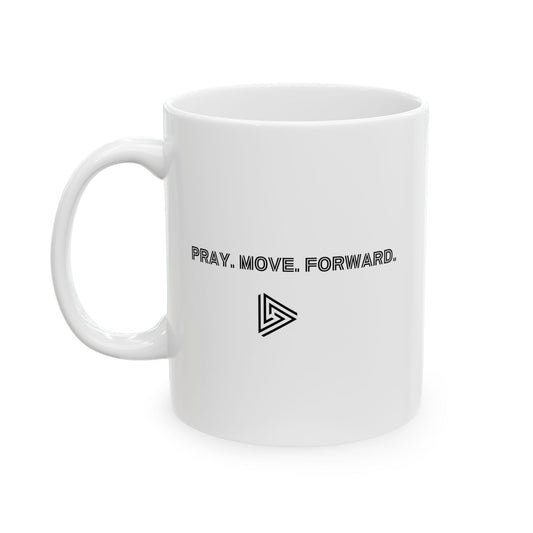 Pray Move Forward (Amb) Ceramic Mug, (11oz, 15oz)