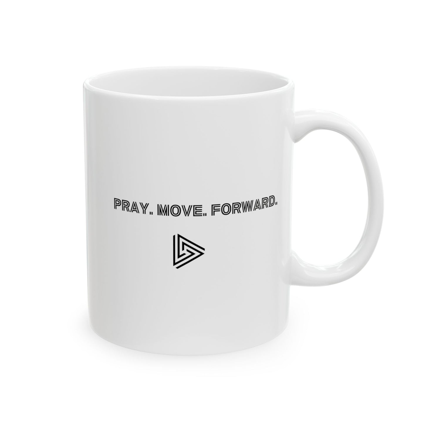 Pray Move Forward (Amb) Ceramic Mug, (11oz, 15oz)